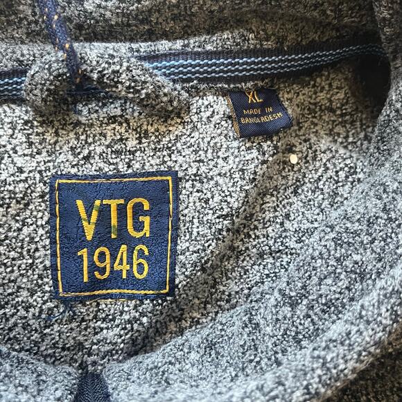 NWT! VTG1946 Men's Gray 1/4 Zip Sweater Size XL - Picture 4 of 11